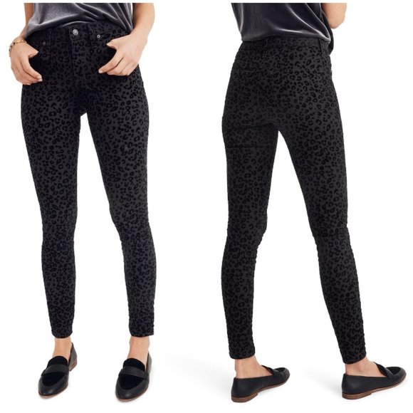 Madewell Denim - NWT Madewell Mid Rise Leopard Print Skinny Jeans